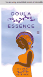 Mobile Screenshot of doulaessence.com