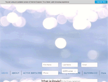 Tablet Screenshot of doulaessence.com